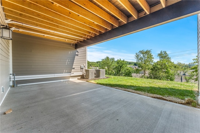 view of patio with cooling unit