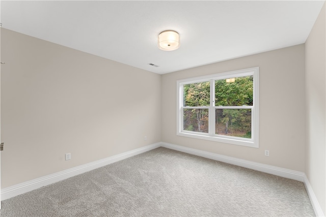 view of carpeted empty room