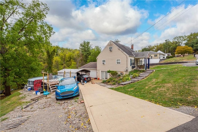265 Johnston Rd, Bentleyville, PA 15314 - view of home's exterior with a yard and driveway