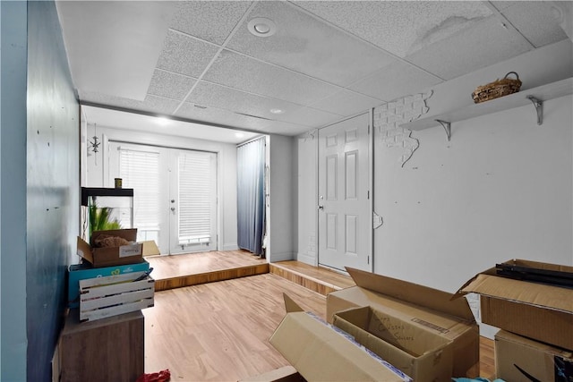 265 Johnston Rd, Bentleyville, PA 15314 - living area with a paneled ceiling and wood finished floors