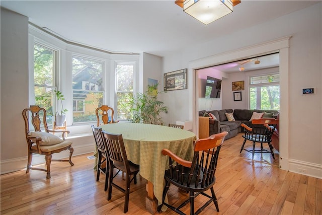 1487 Beaver Rd, Sewickley, PA 15143 - dining room featuring light wood-style flooring and baseboards