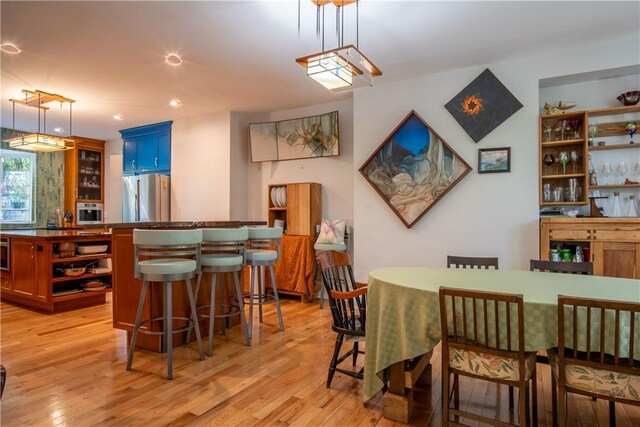 1487 Beaver Rd, Sewickley, PA 15143 - dining space featuring recessed lighting and light wood-type flooring