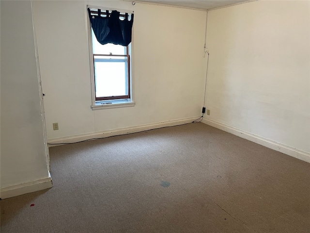 view of carpeted empty room