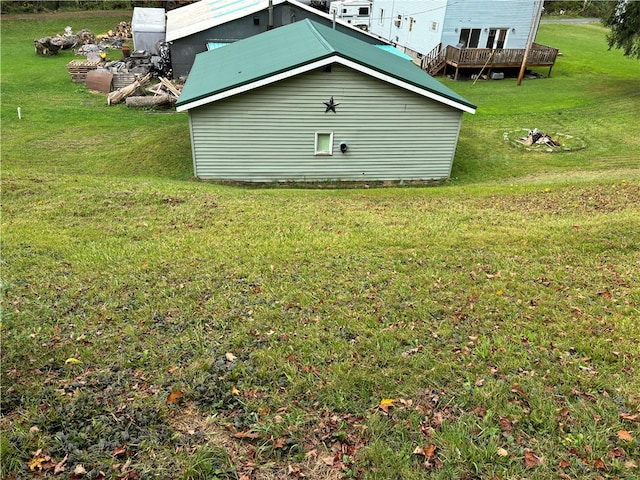 exterior space featuring a deck