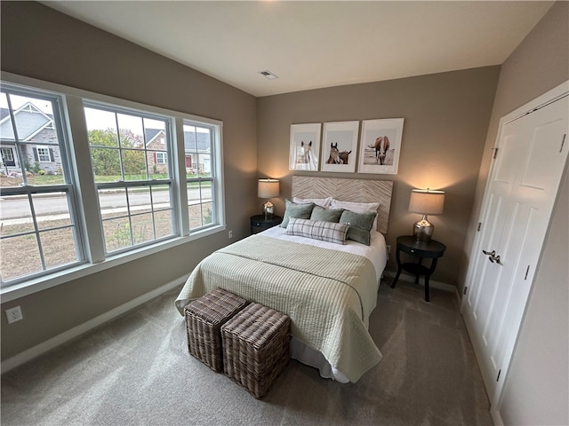 bedroom with carpet flooring