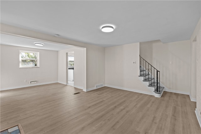 interior space featuring light hardwood / wood-style flooring