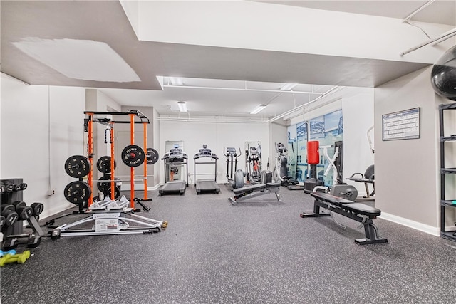 view of exercise room