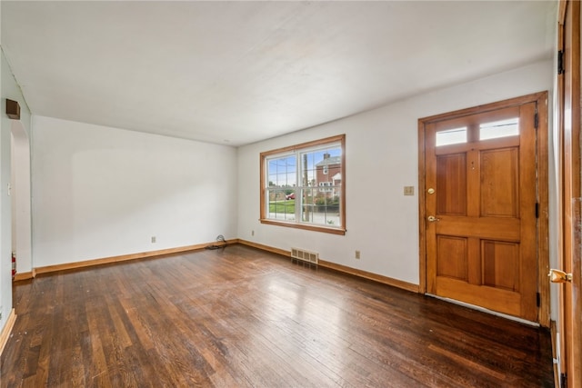 entryway featuring dark hardwood / wood-style floors