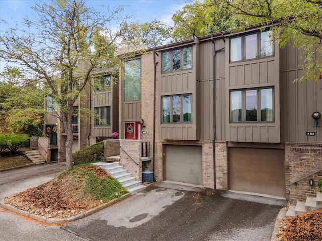 view of property with a garage