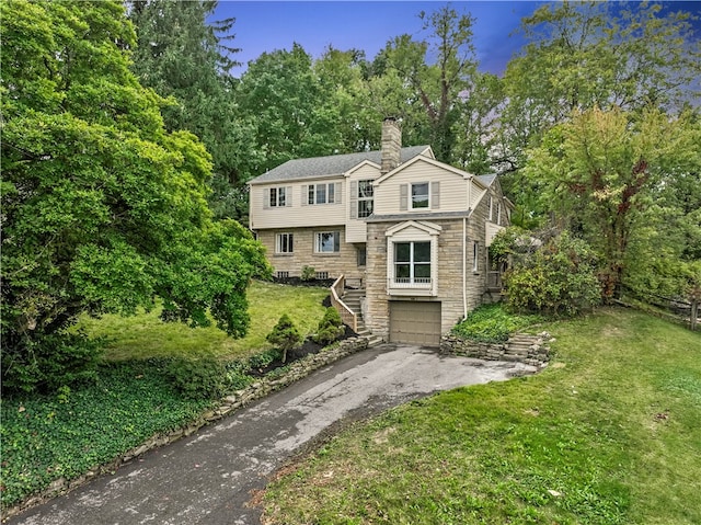 view of property with a front yard