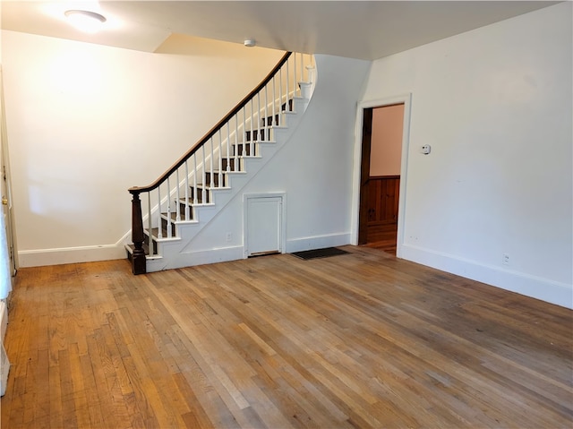 interior space with wood-type flooring