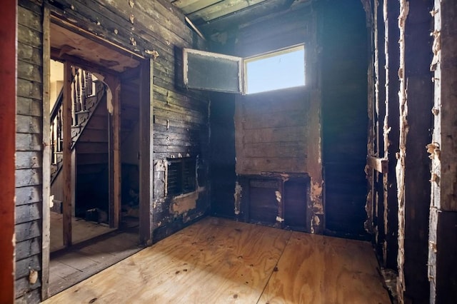 373 Stewart St, Turtle Creek, PA 15145 - unfurnished living room with hardwood / wood-style flooring