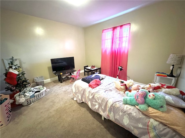 bedroom featuring carpet floors