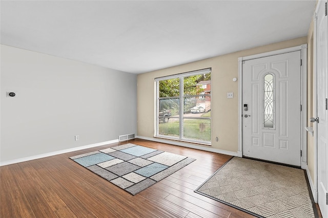 foyer featuring hardwood / wood-style flooring