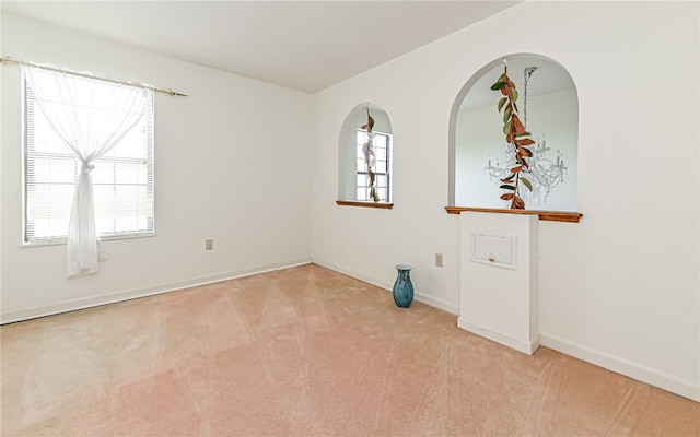 view of carpeted empty room