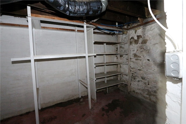 view of basement