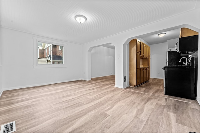 interior space featuring light hardwood / wood-style flooring