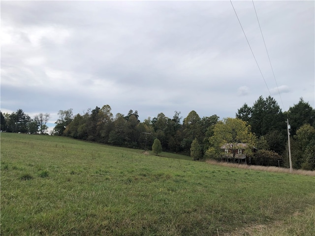 view of yard featuring a rural view