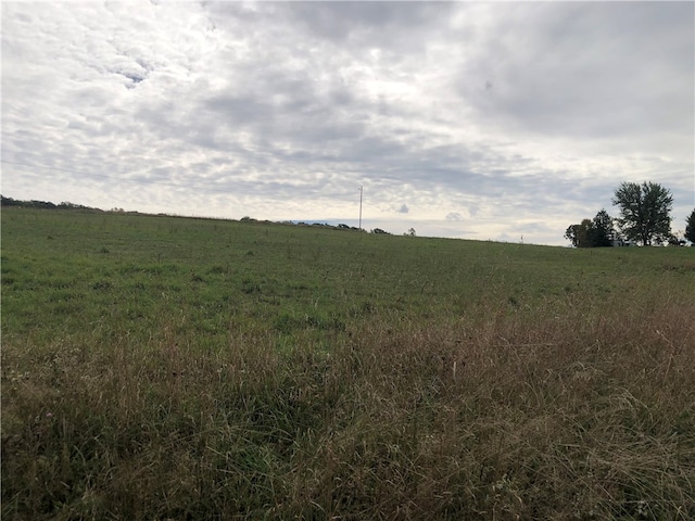 view of landscape featuring a rural view