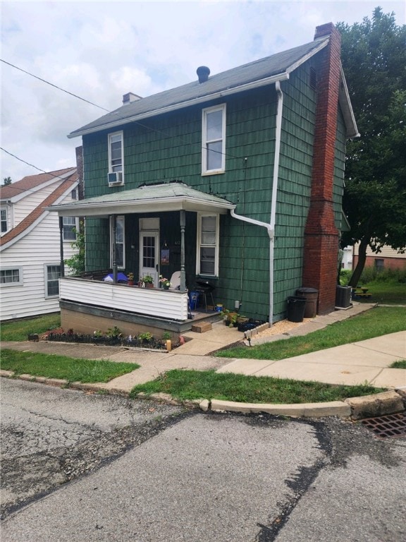 bungalow-style home with covered porch