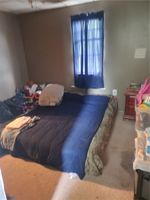 bedroom featuring carpet flooring