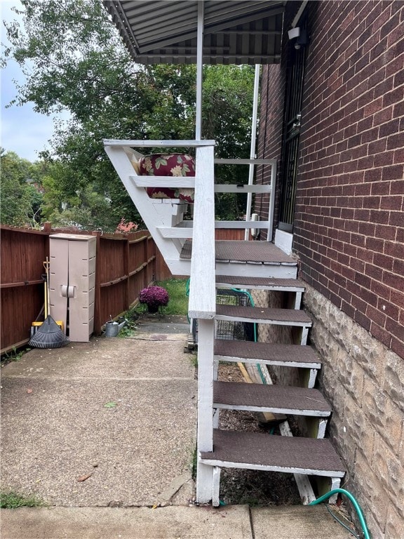 view of staircase