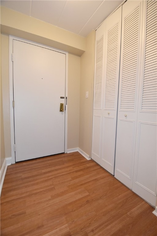 interior space with light wood-type flooring