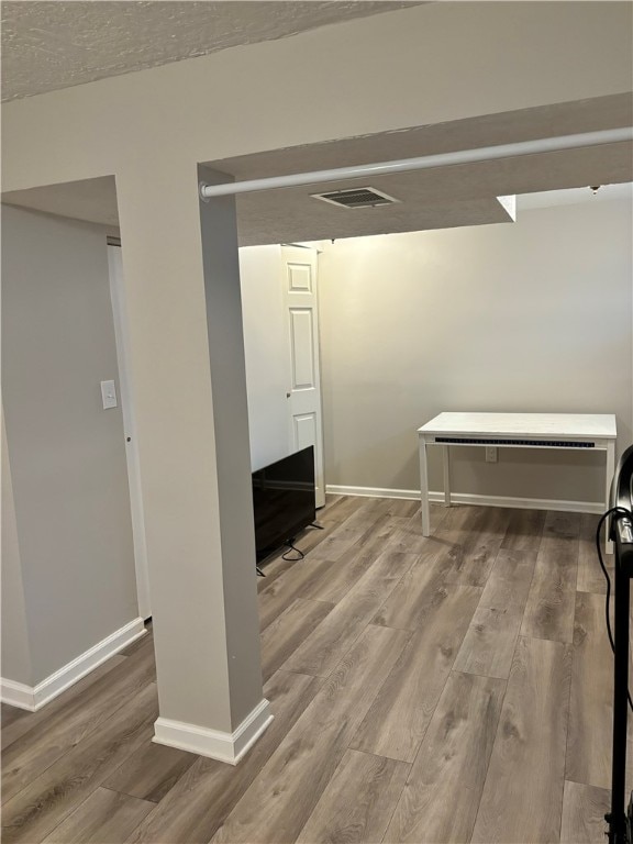 interior space with wood-type flooring