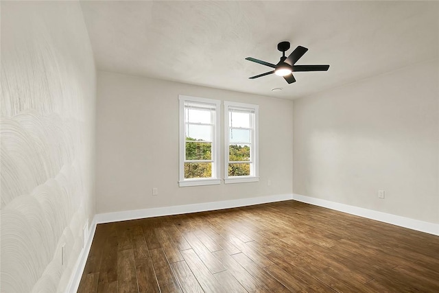 145 Harris Ave, Banksville/Westwood, PA 15205 - spare room with wood finished floors, baseboards, and a ceiling fan