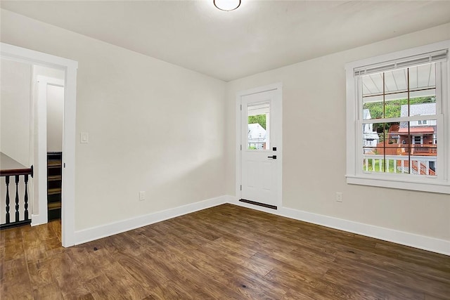 145 Harris Ave, Banksville/Westwood, PA 15205 - unfurnished room with baseboards and dark wood-style floors