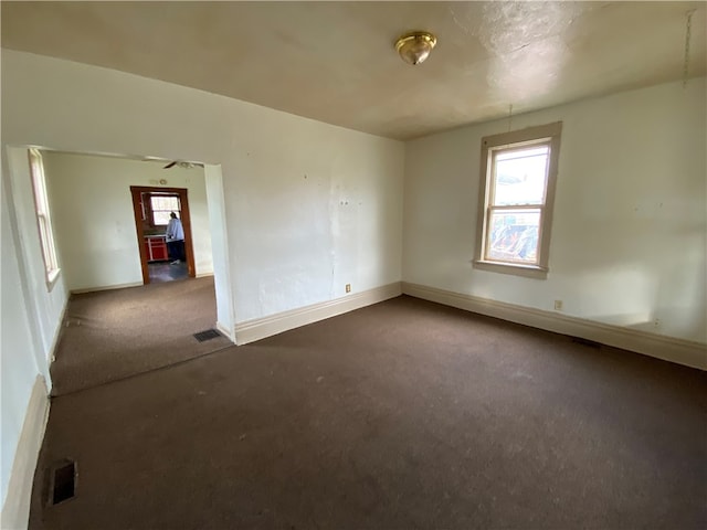 view of carpeted empty room