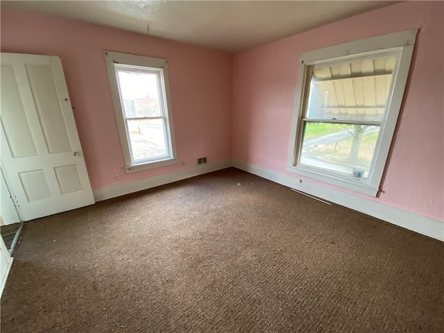 view of carpeted empty room