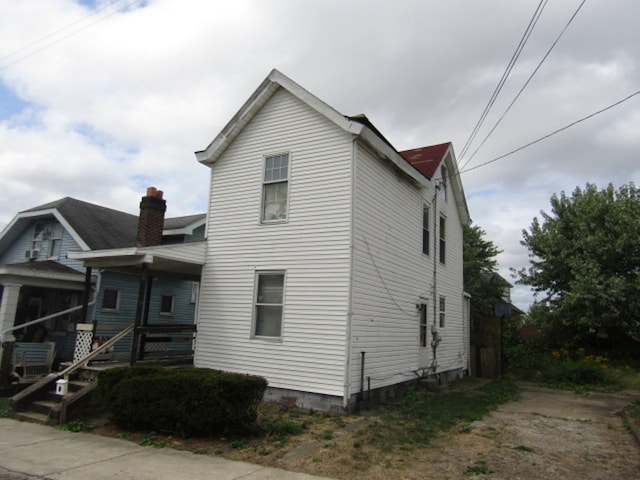 view of side of property