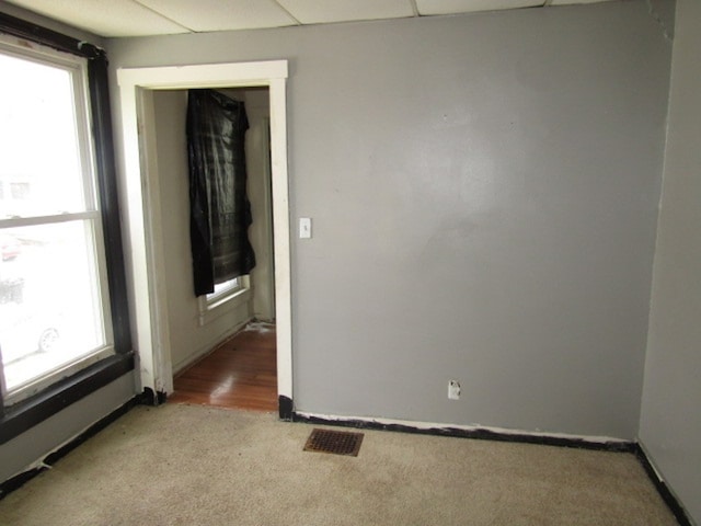 empty room featuring light hardwood / wood-style flooring