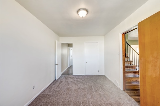 view of carpeted empty room