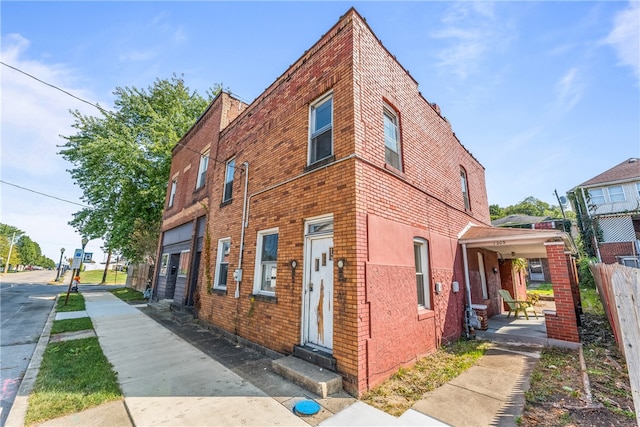 view of front of home