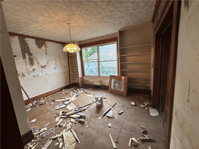 view of unfurnished dining area