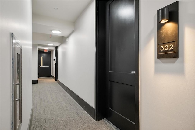2330 Penn Ave Unit 302, Downtown Pgh, PA 15222 - hallway featuring carpet flooring and baseboards