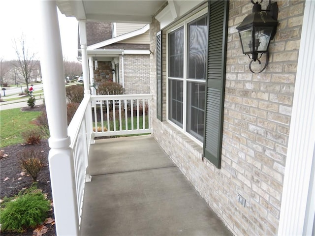 view of patio / terrace with a porch