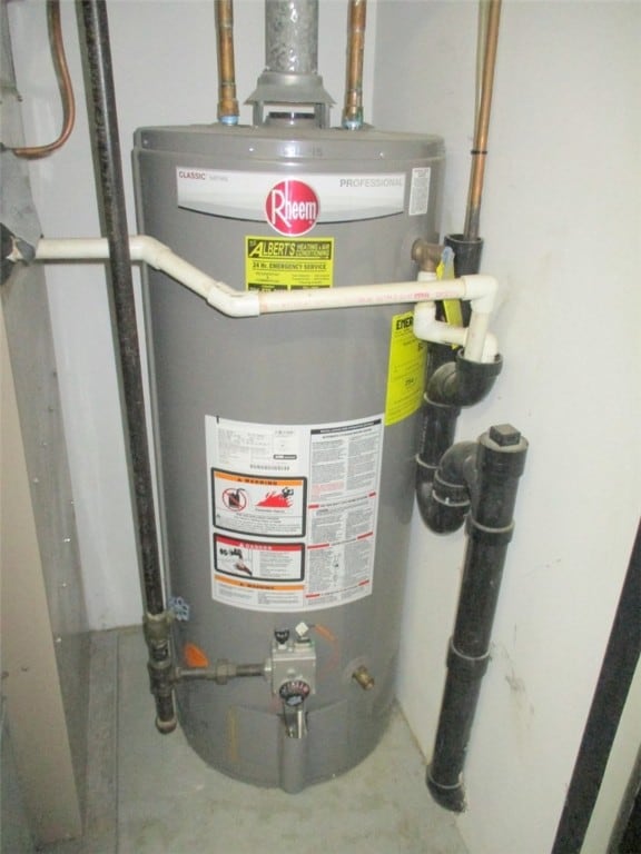 utilities with gas water heater