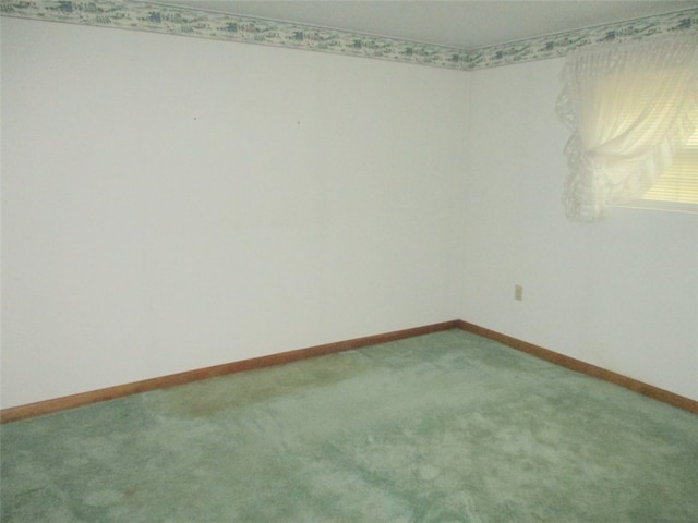 spare room with carpet floors