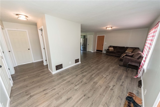 living room featuring hardwood / wood-style floors