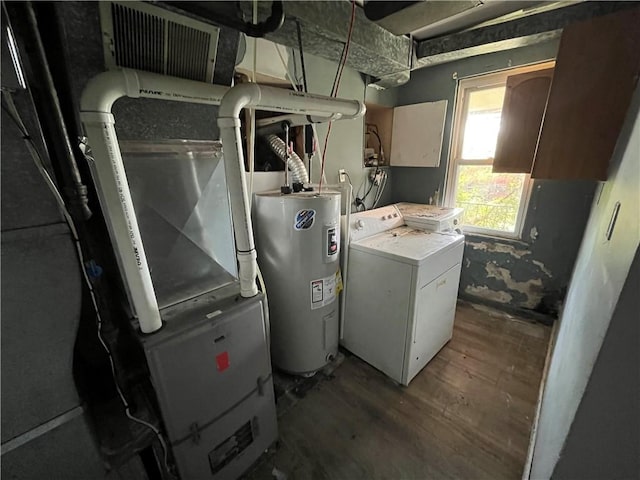 2323 Patterson Ave, Swissvale, PA 15218 - utility room featuring separate washer and dryer and electric water heater