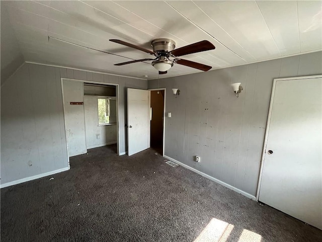 2323 Patterson Ave, Swissvale, PA 15218 - unfurnished bedroom with carpet flooring, baseboards, ceiling fan, and a closet