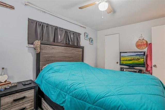 bedroom with ceiling fan