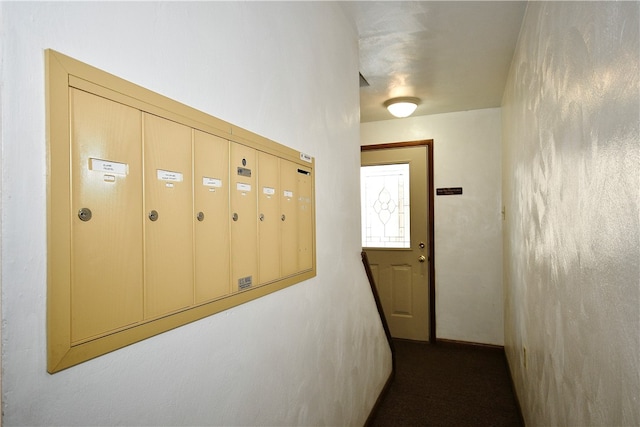 hall with a mail area