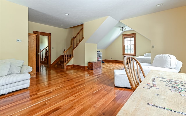 living room with wood-type flooring