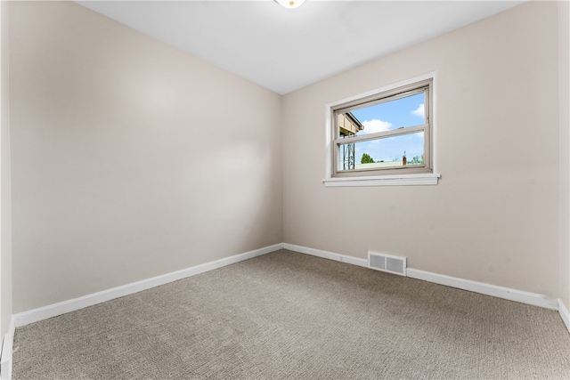 view of carpeted empty room