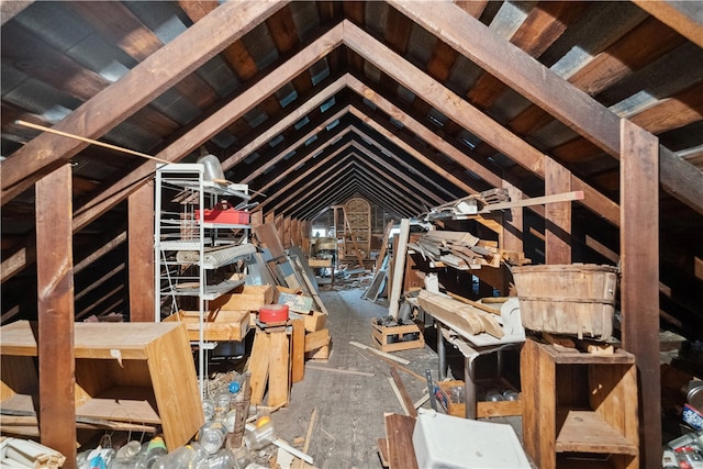 view of attic