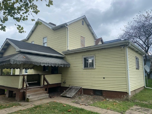 view of rear view of property